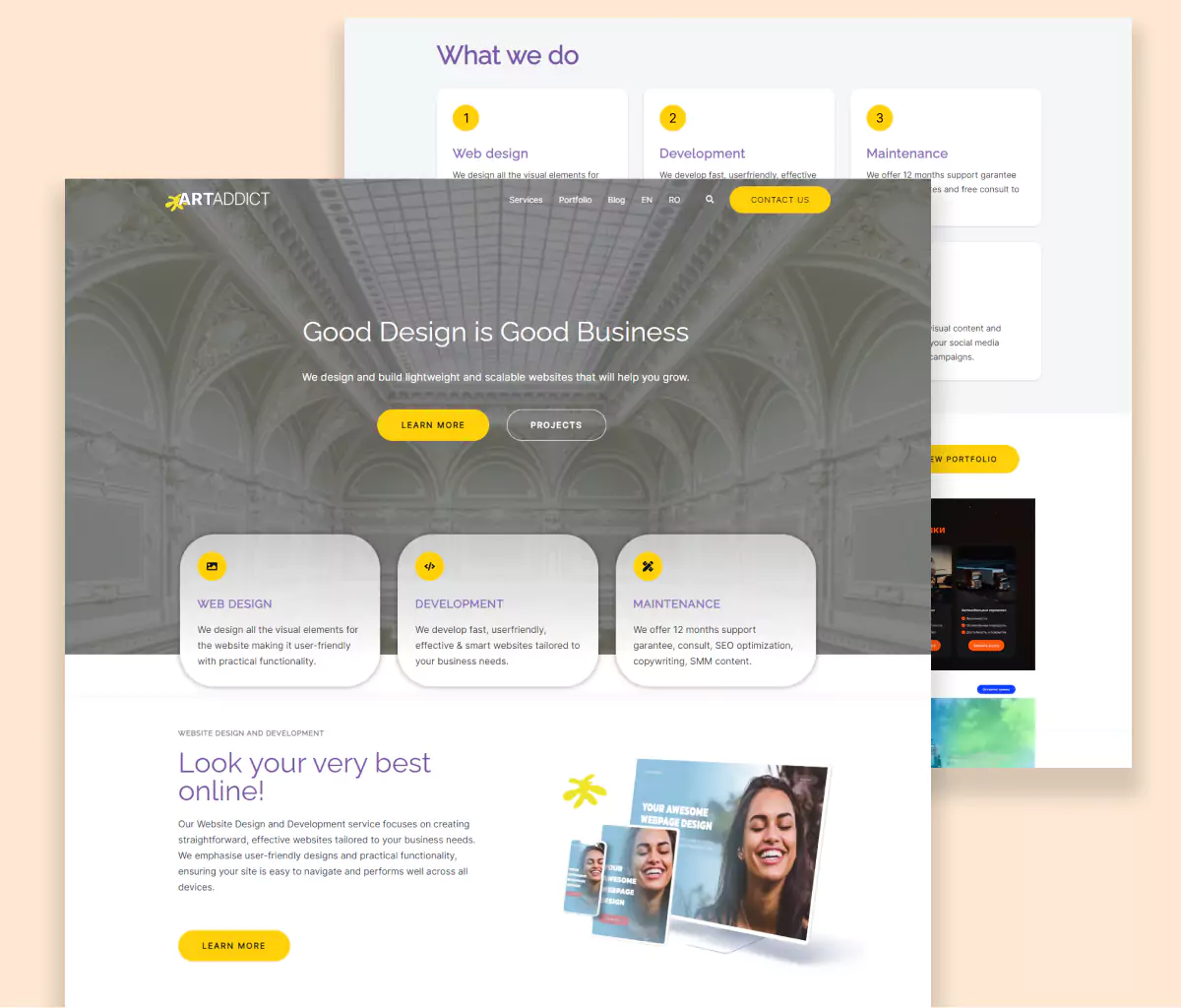 ArtAddict Design is a creative hub dedicated to helping companies establish a strong online presence. Specializing in website design & build, and blog article writing, ArtAddict Design caters to small and medium-sized businesses seeking to enhance their digital footprint.